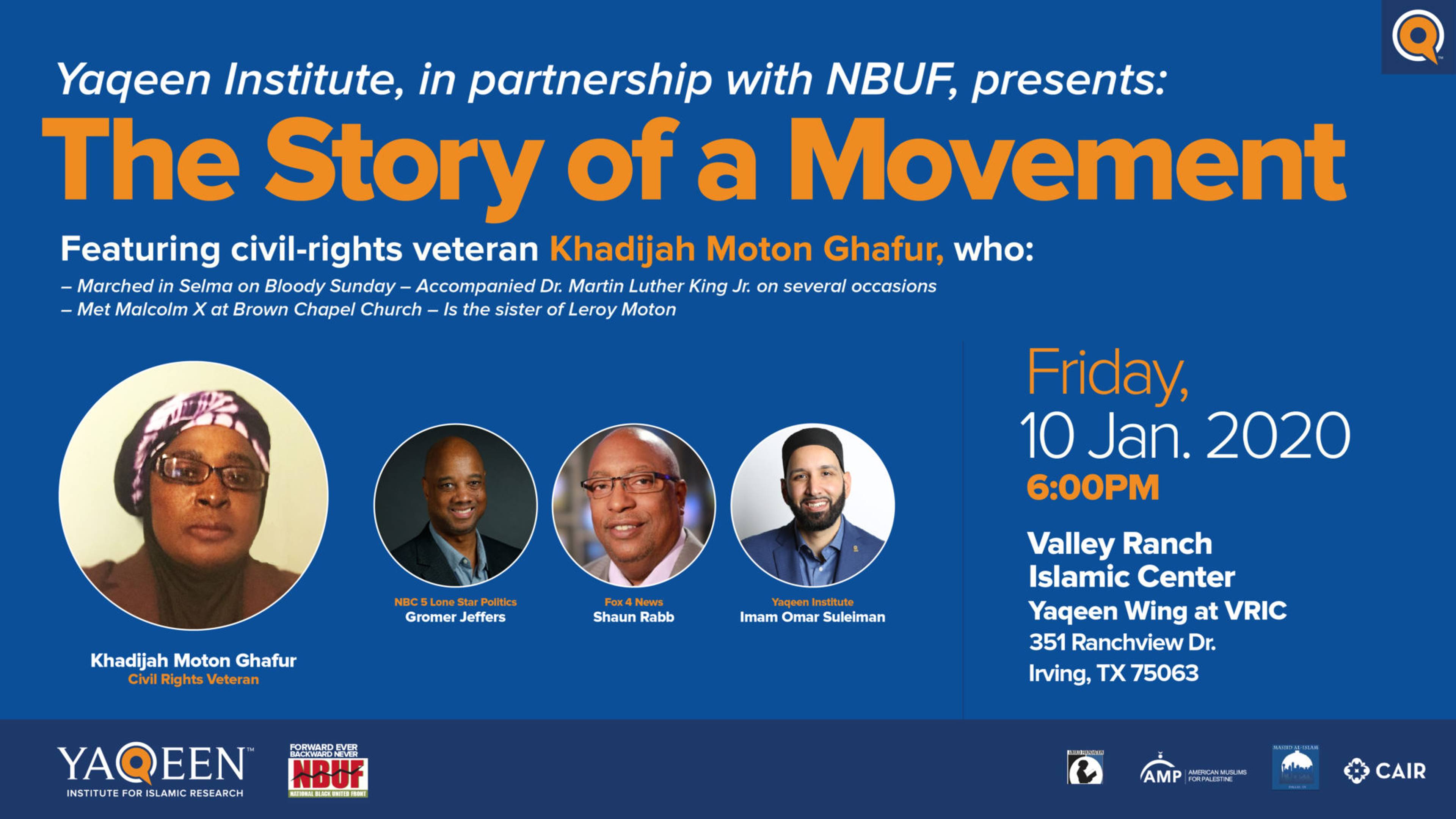 A Public Conversation with Civil Rights Veteran Khadjia Moton Ghafur