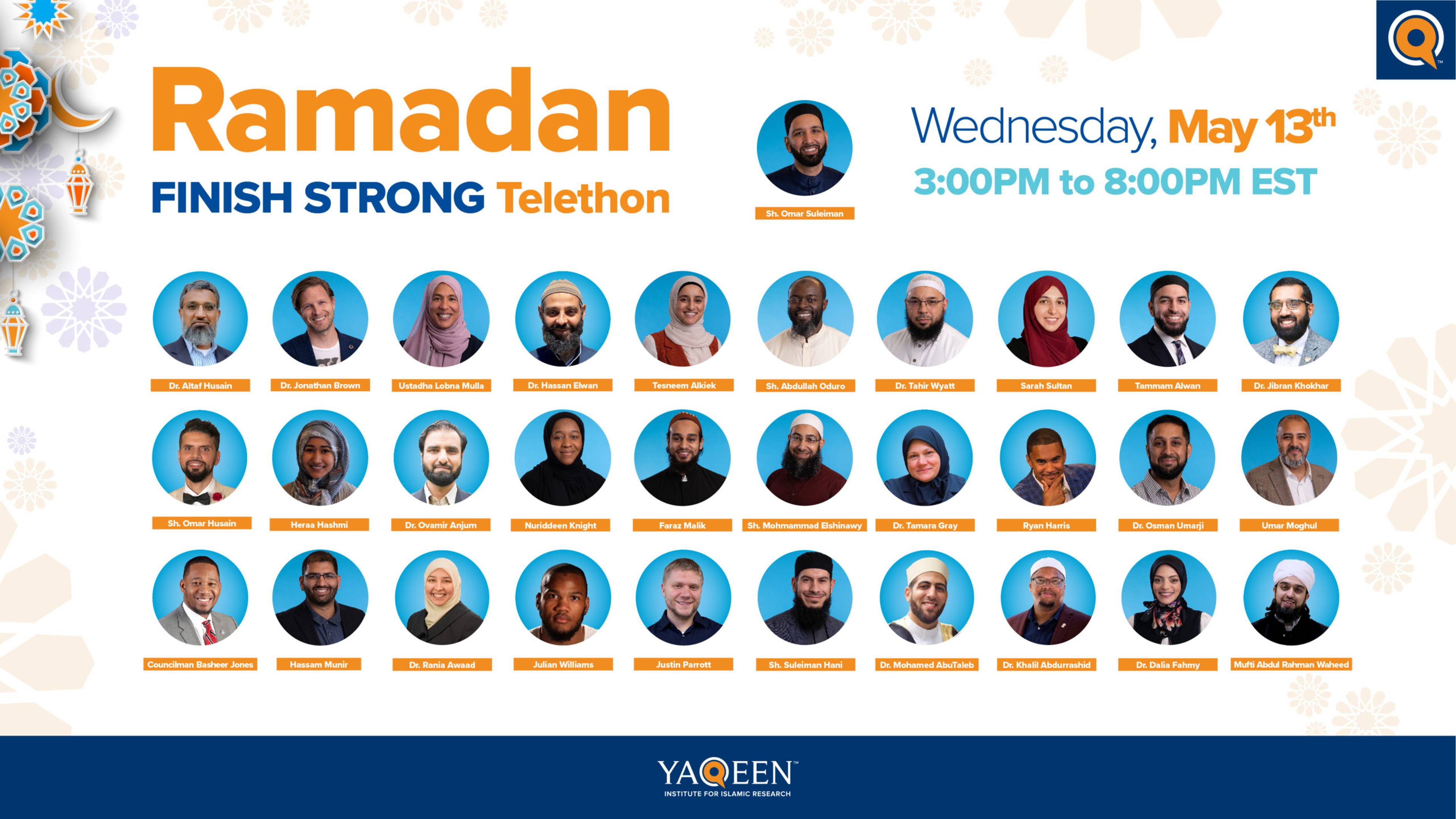 Live Now: Finish Ramadan Strong Telethon