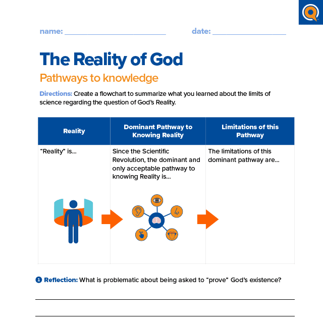 1.2 Worksheet: The reality of God