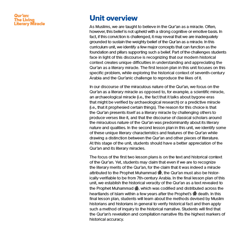 Unit overview and learning objectives 