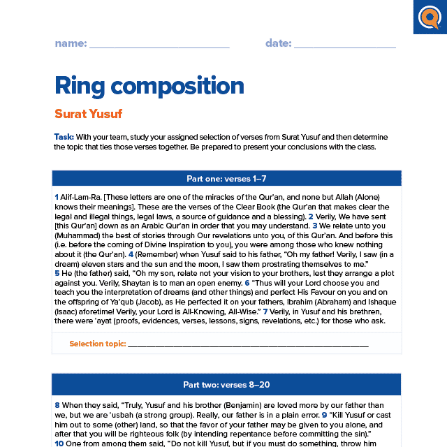 2.5 Worksheet: Ring composition