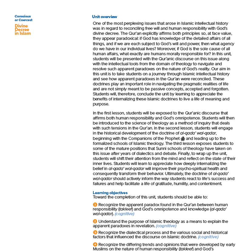 Unit overview and learning objectives