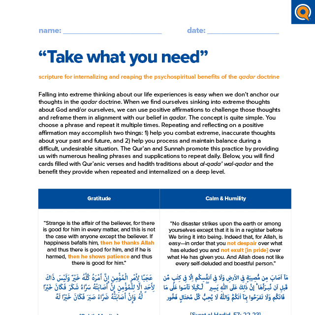 4.1 Worksheet: Take what you need