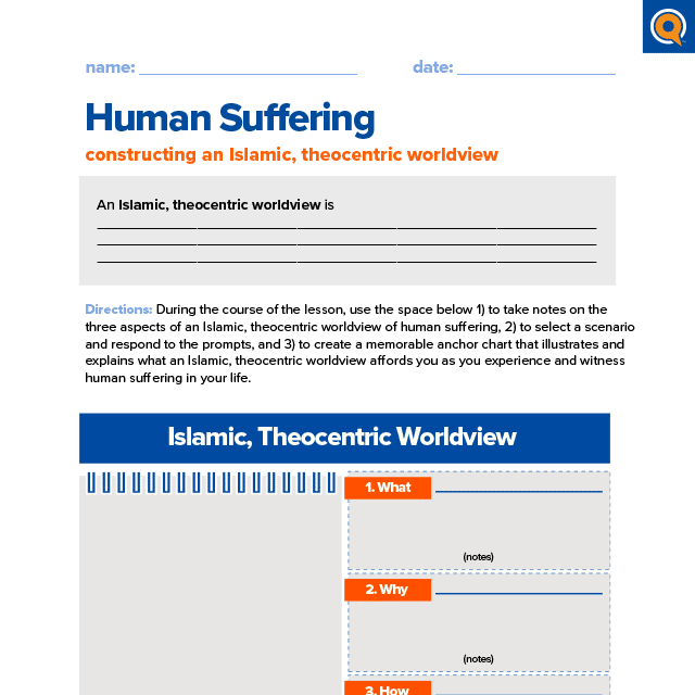 3.2 Worksheet: Human suffering