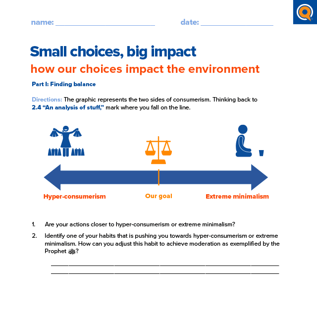 3.1 Worksheet: Small choices, big impact 