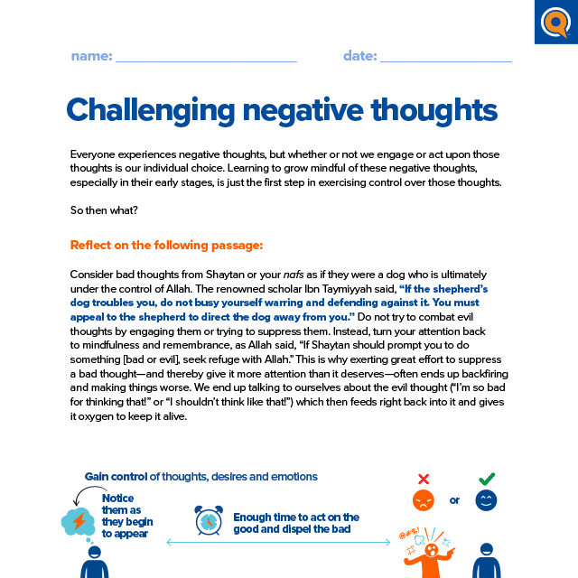 2.3 Worksheet: Stages of thought