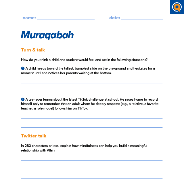 3.1 Worksheet: Muraqabah