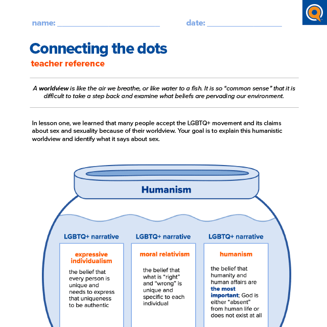 1.6 Teacher reference: Contrasting two worldviews