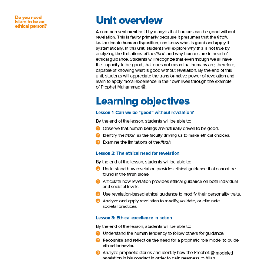 Unit overview and learning objectives