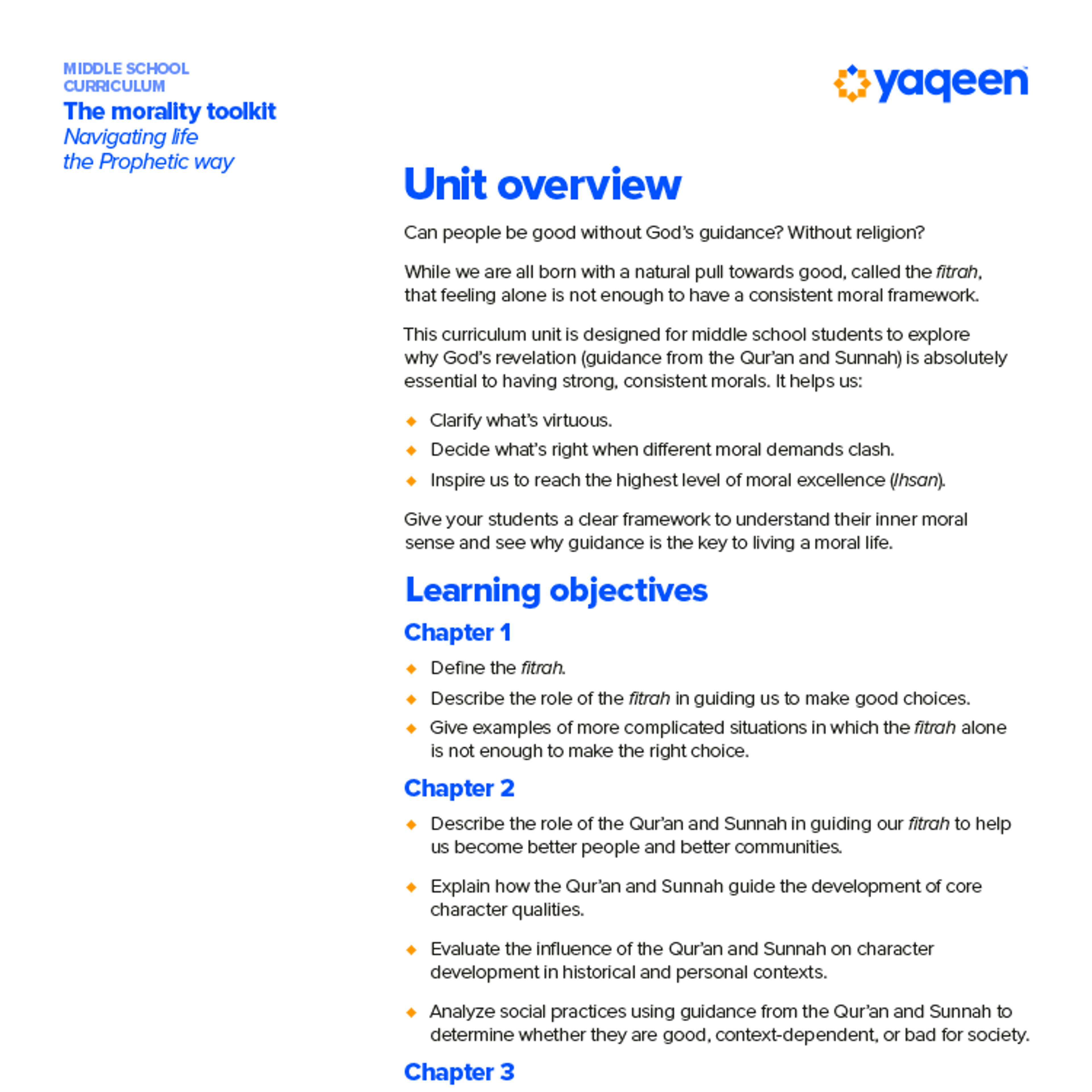 Unit overview and learning objectives