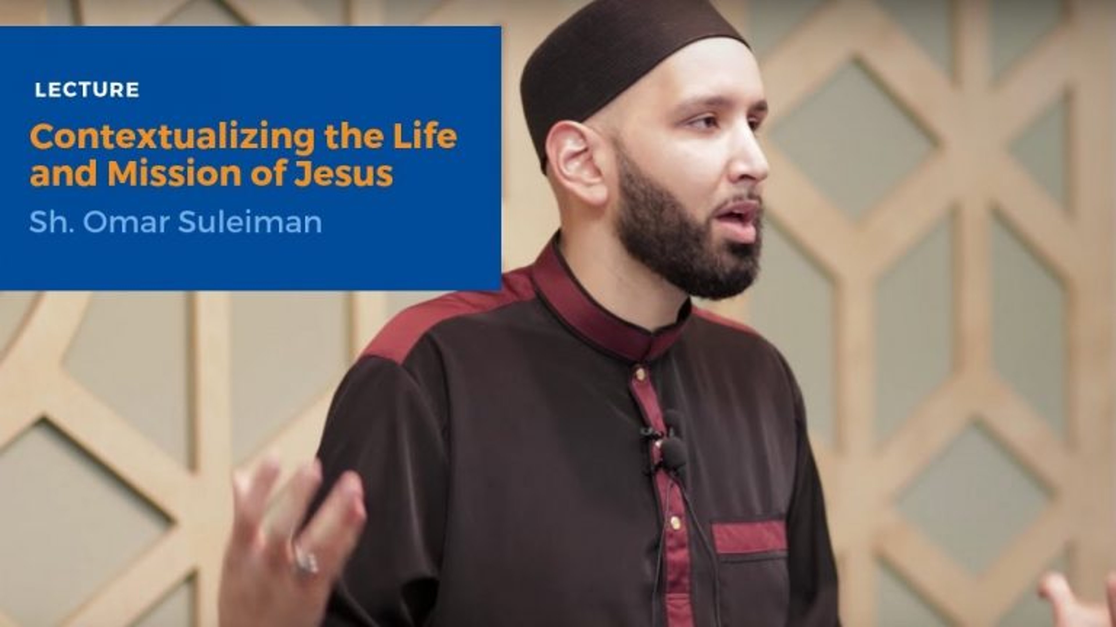 Contextualizing the Life and Mission of Jesus | Lecture