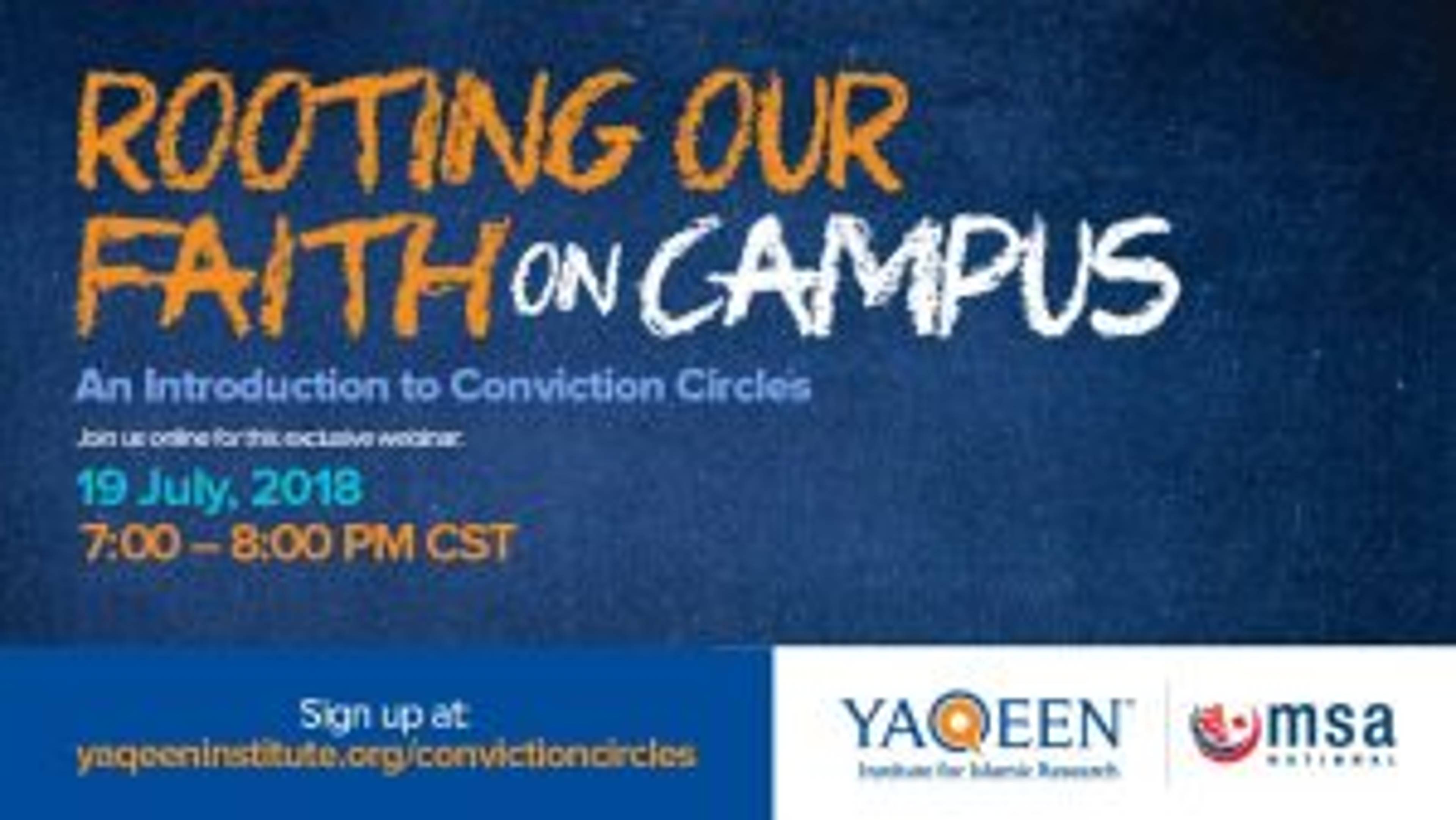 Live Webinar: Rooting Our Faith On Campus - An Introduction to Conviction Circles