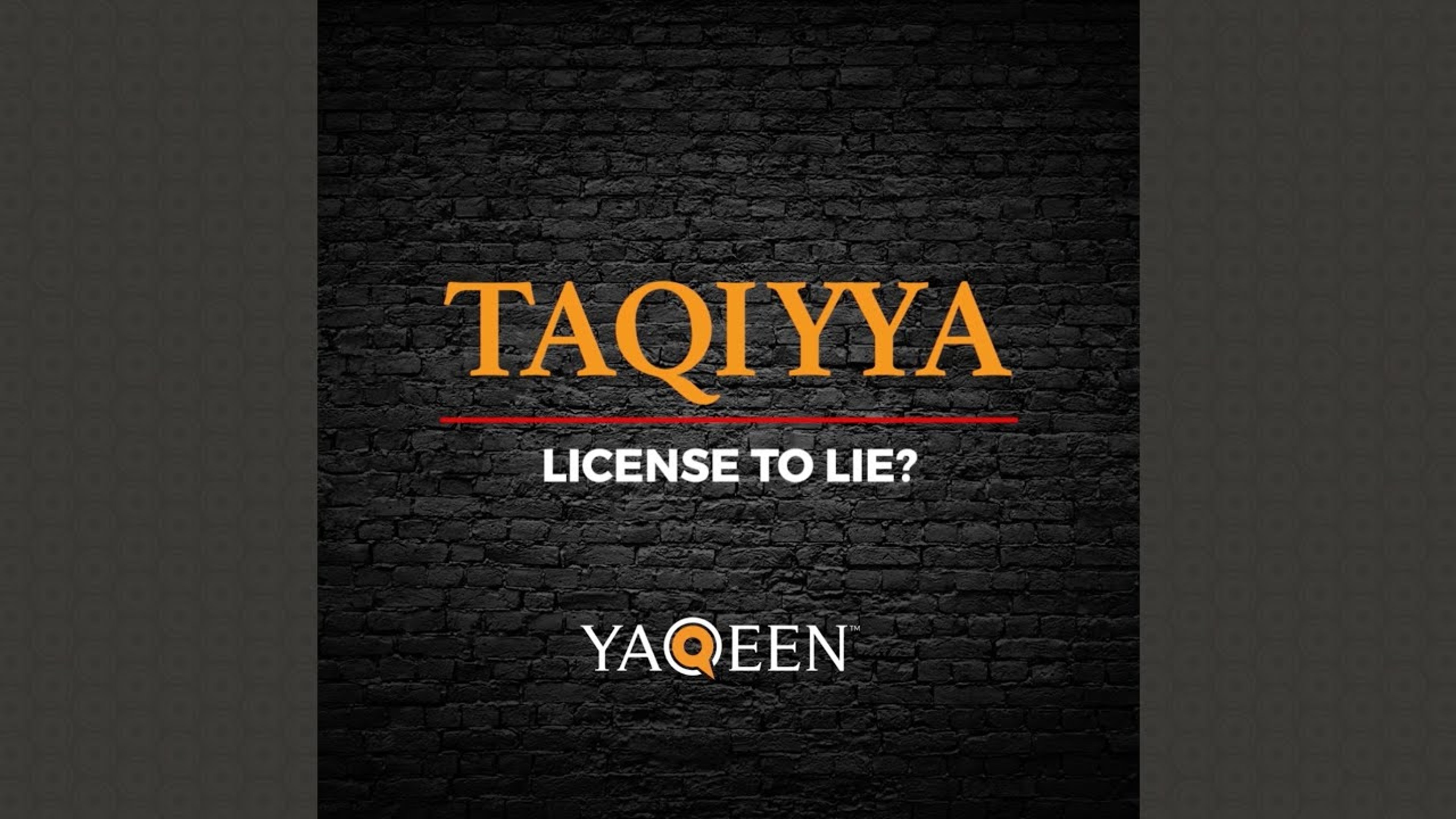 Taqiyya - License to Lie? | Animated Video