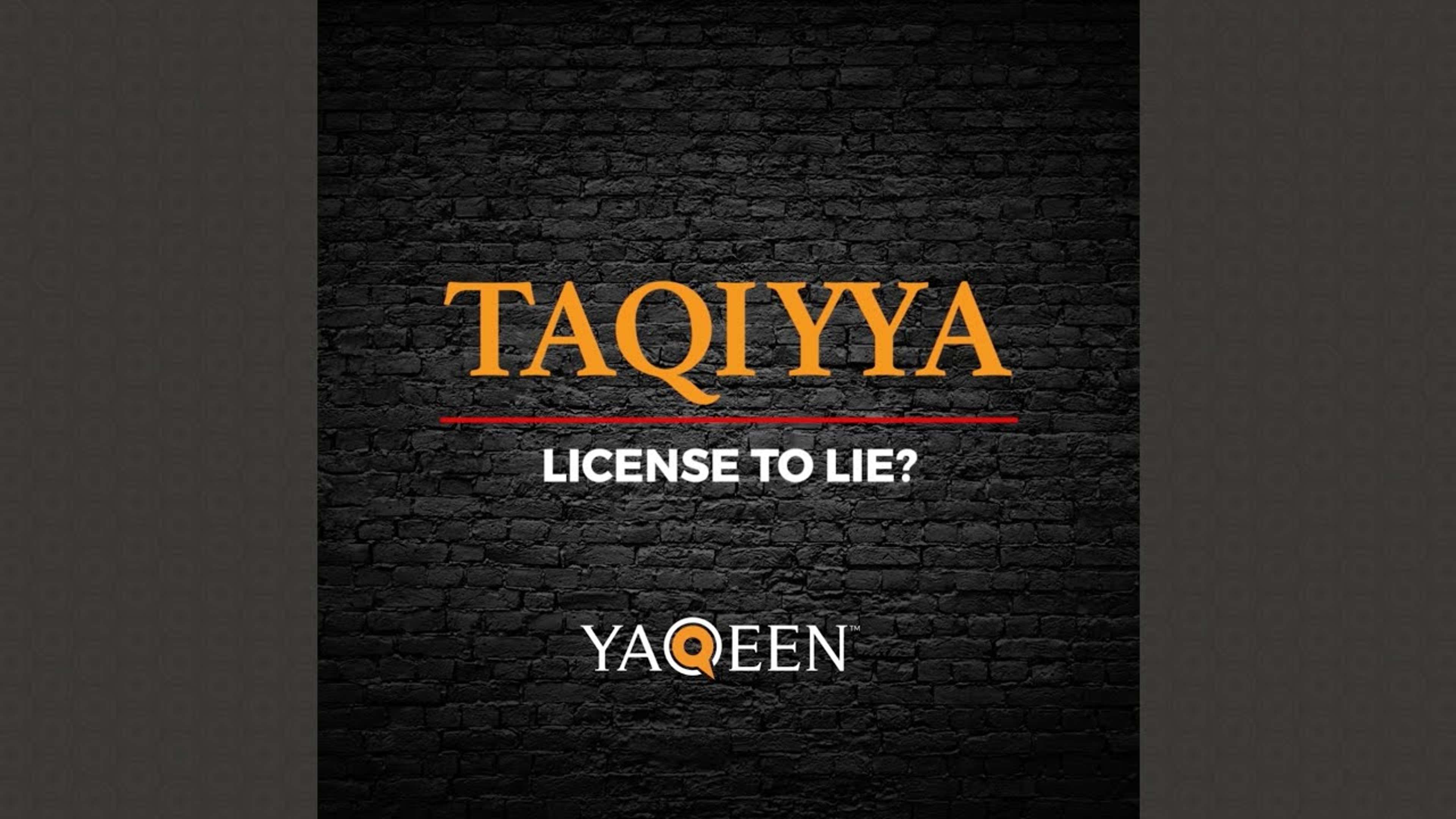 Taqiyya - License to Lie? | Animated Video