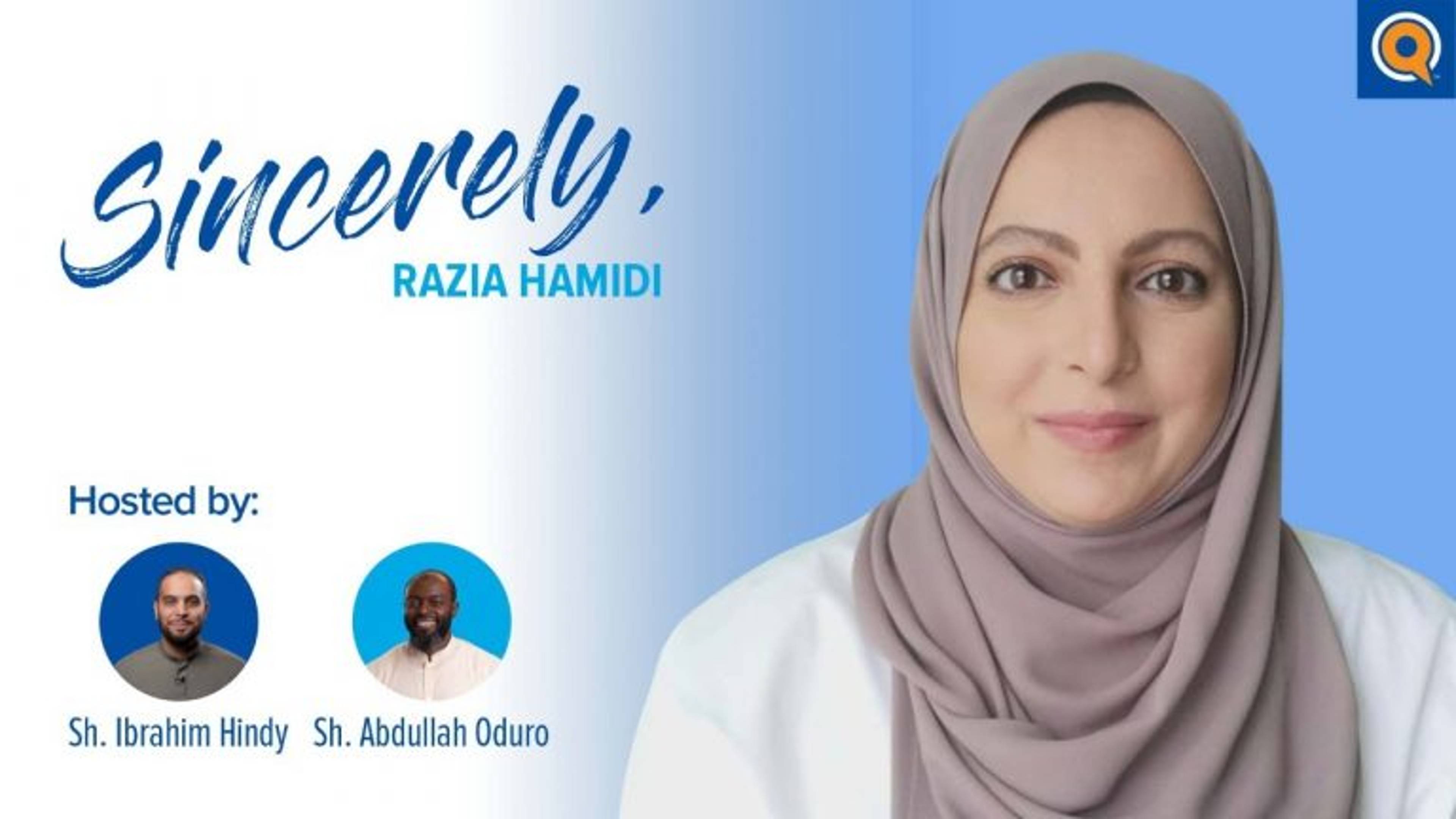 Sincerely, Razia Hamidi