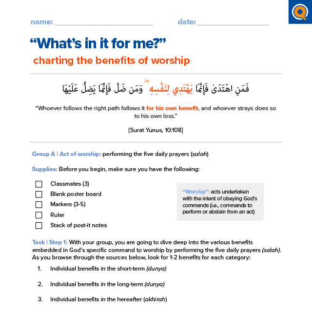 3.2a In-class activity | What’s in it for me?