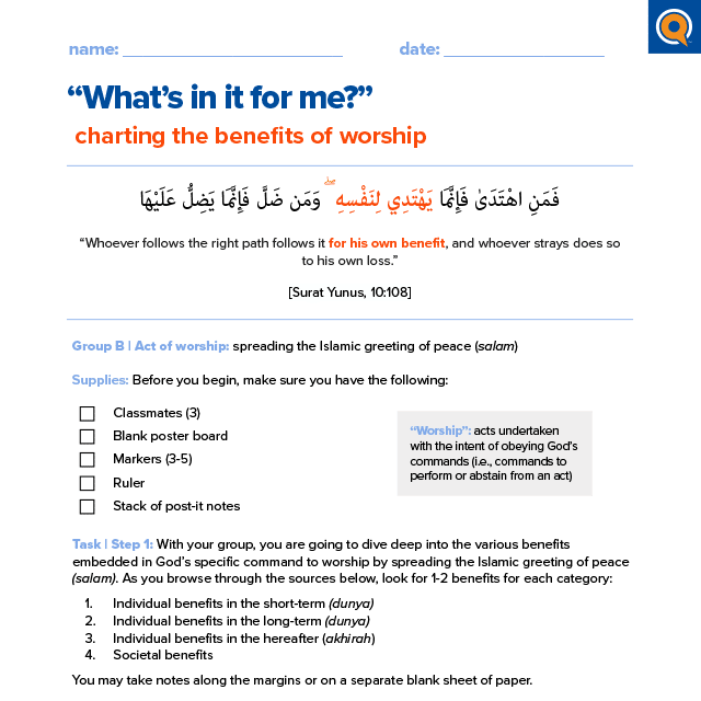 3.2b In-class activity | What’s in it for me?