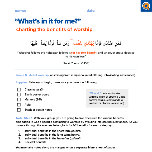 3.2c In-class activity | What’s in it for me?