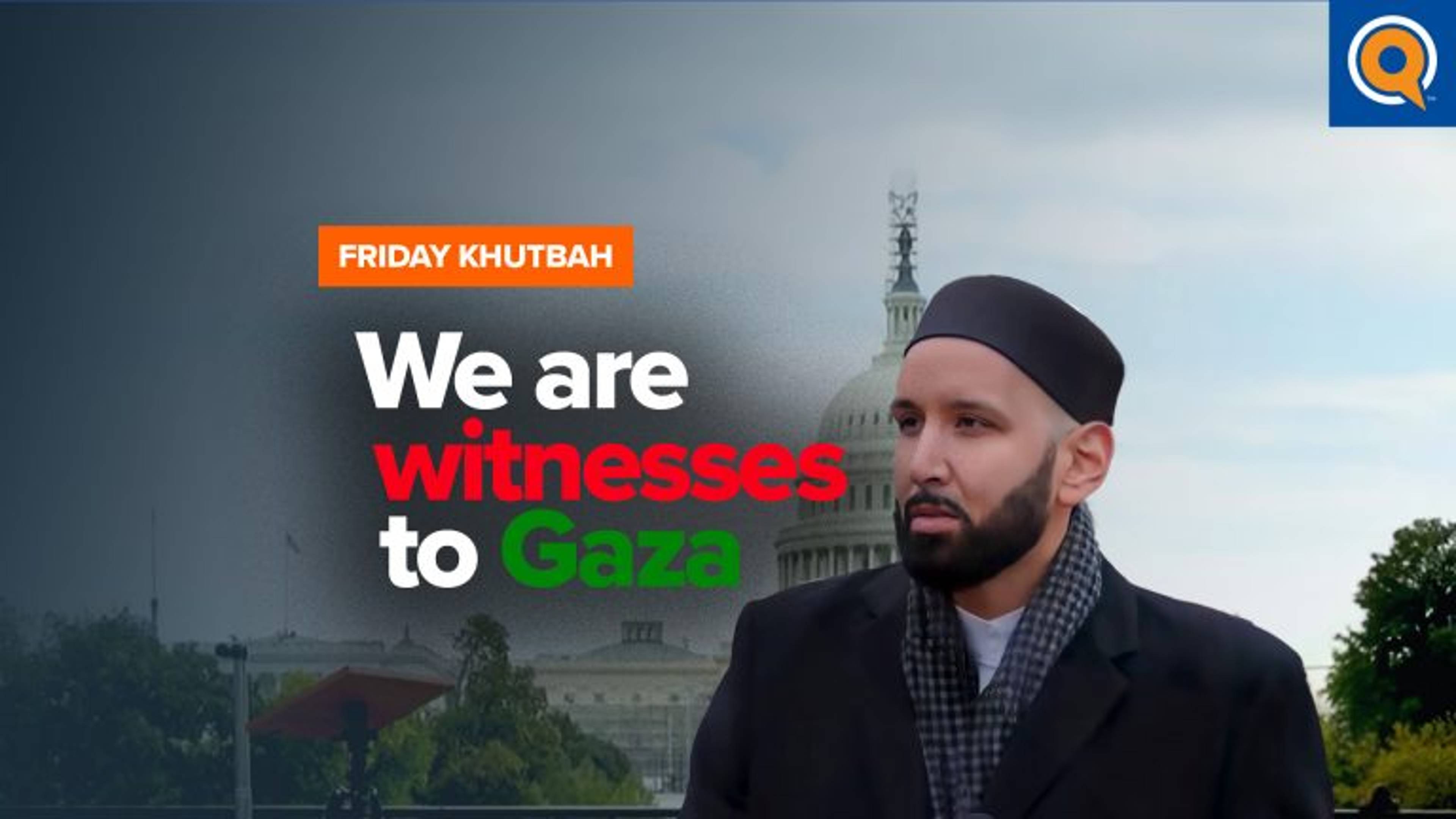 Palestine Khutbah Outside the White House | Dr. Omar Suleiman